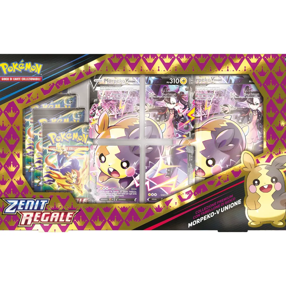 Pokemon Collezione Premium Spada E Scudo 12.5 Zenit Regale Morpeko V-Union