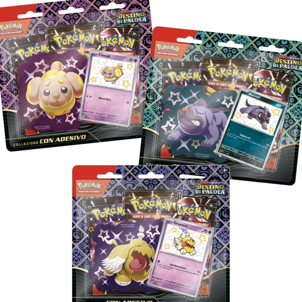 Pokemon Destino Di Paldea Collezione Con Adesivo