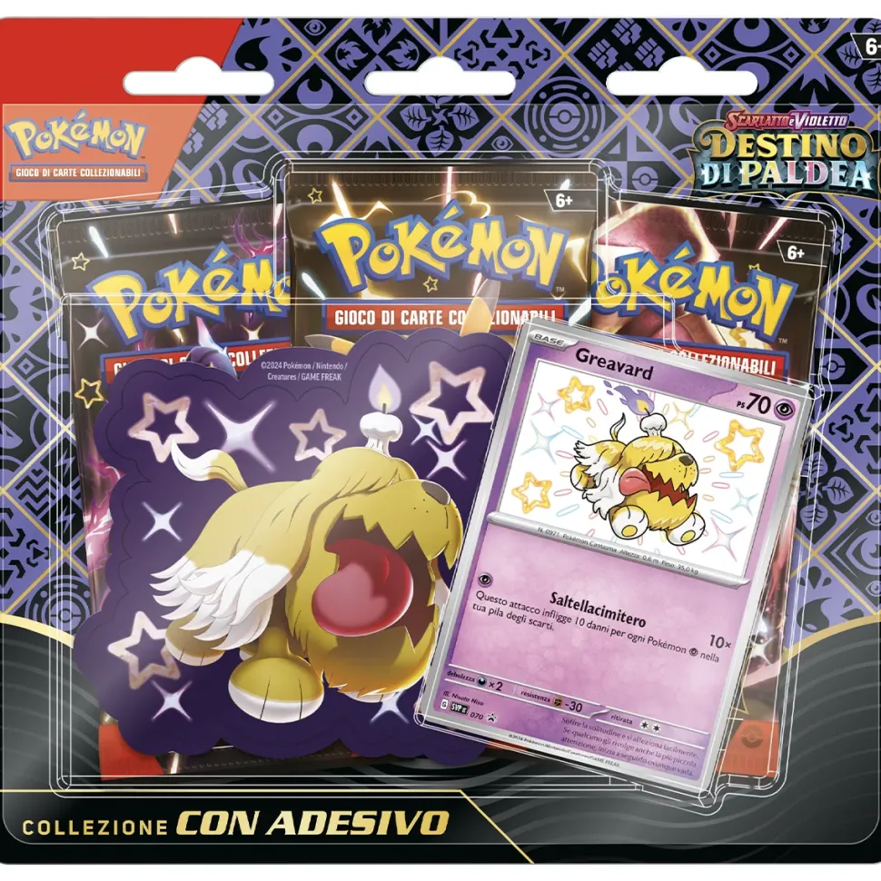 Pokemon Destino Di Paldea Collezione Con Adesivo