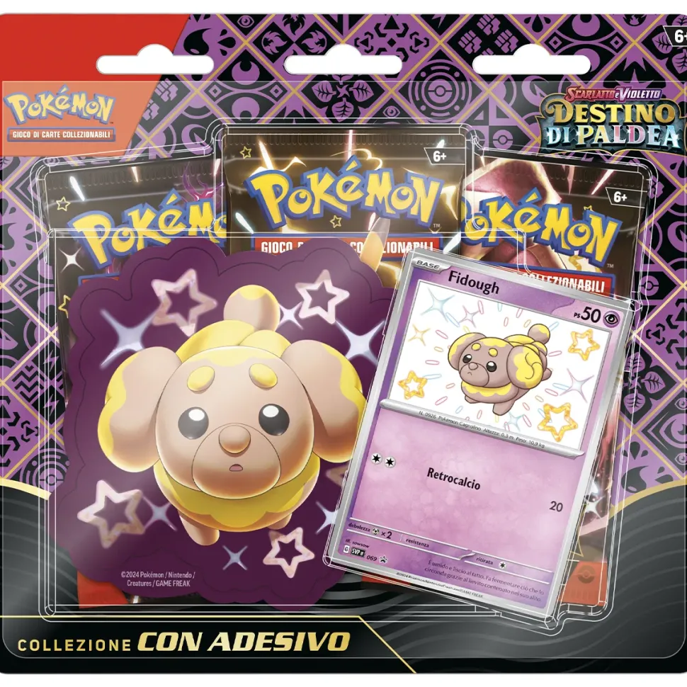 Pokemon Destino Di Paldea Collezione Con Adesivo