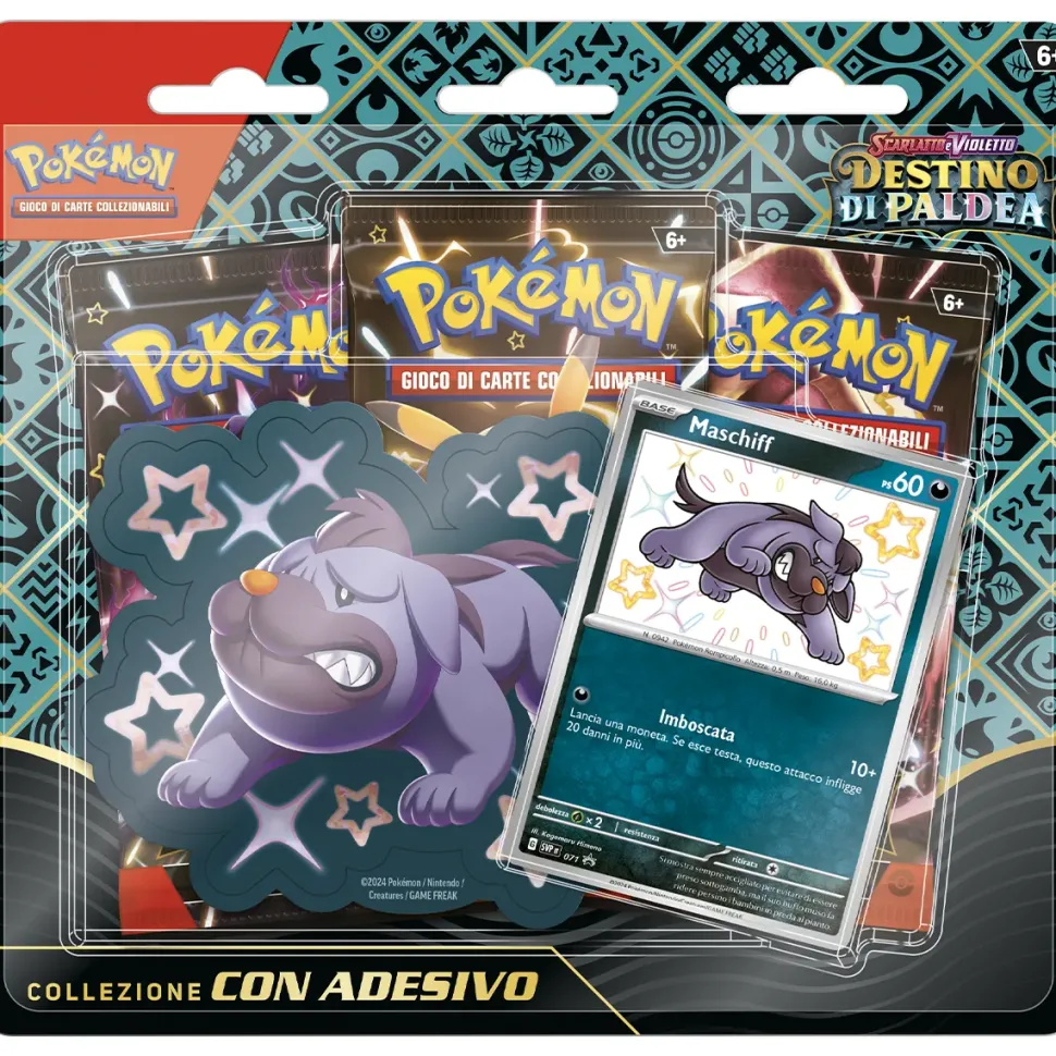 Pokemon Destino Di Paldea Collezione Con Adesivo