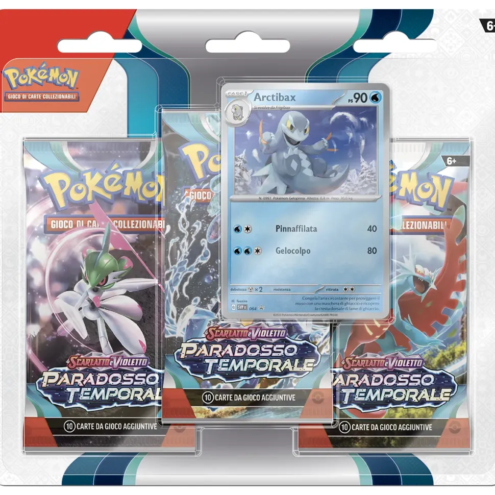 Pokemon Scarlatto E Violetto Paradosso Temporale-3 Pack Blister