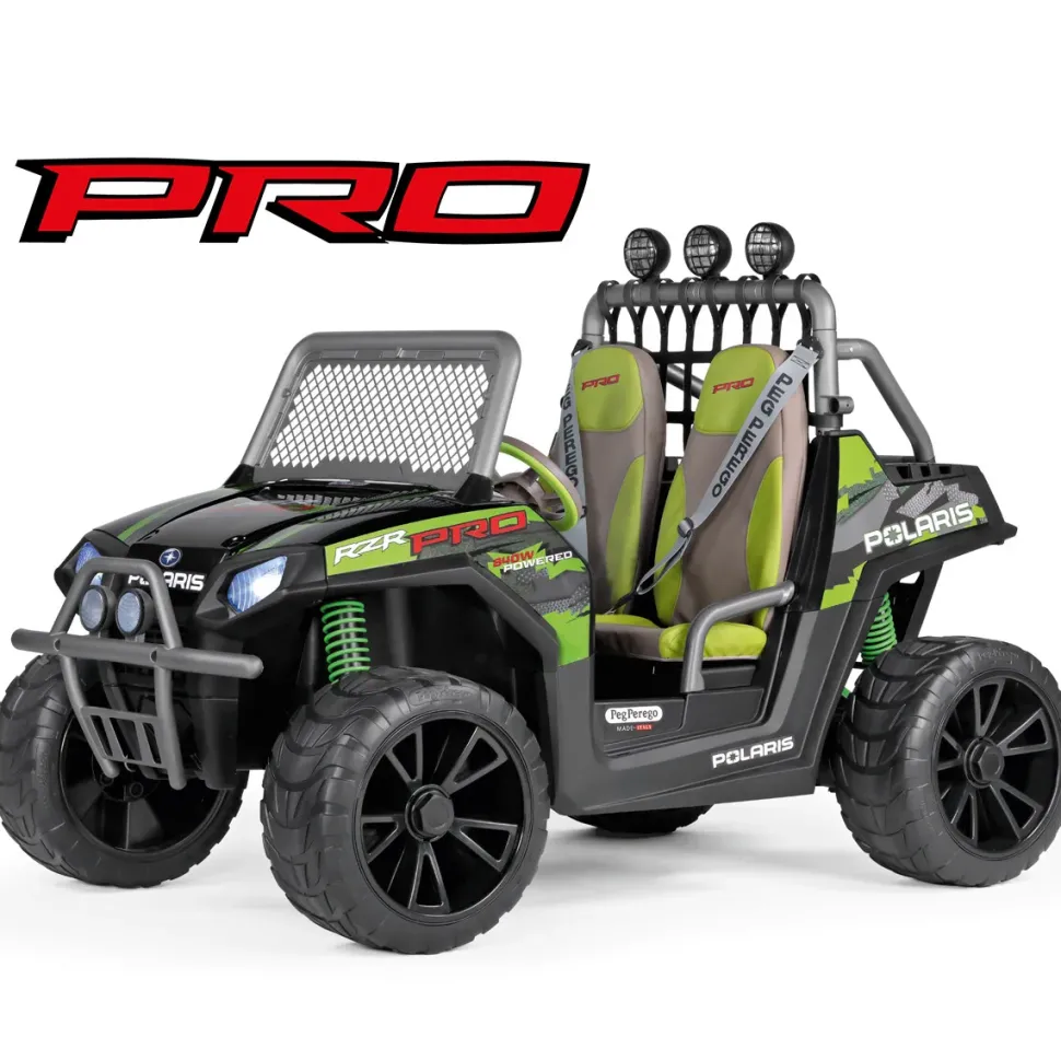 Polaris Rzr Pro Green Shadow- Peg Perego La Nuova Dimensione Del Divertimento.