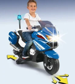 Polizia Di Stato Moto 12V, Moto Elettrica Polizia Di Stato Con Luci E Suoni, Per Bambini/E Da 3 Anni