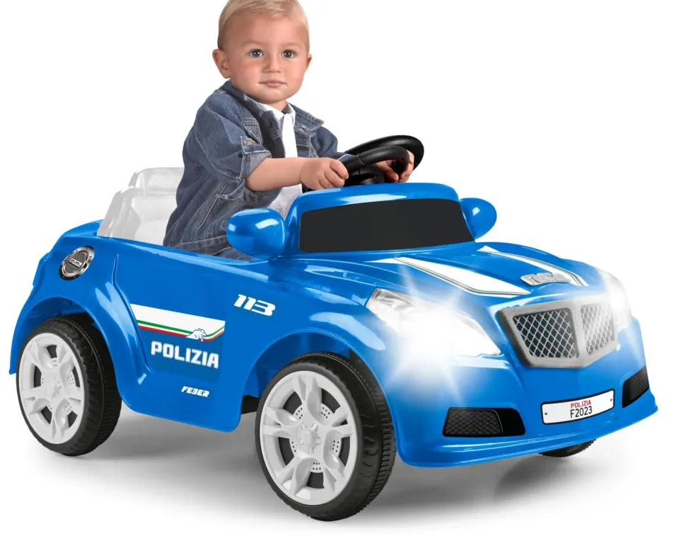 Polizia Di Stato Twinkle Car, Auto Elettrica Polizia Di Stato Con Radiocomando E Luci; Per Bambini/E Dai 3 Anni