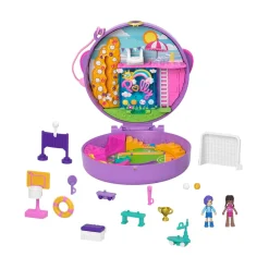 Polly Pocket Cofanetto Partita Di Calcio Con Accessori, Giocattolo Per Bambini 4+ Anni, Hcg14