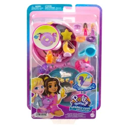 Polly Pocket Cofanetto Unicorno Avventura Sull'Isola Dei Cristalli