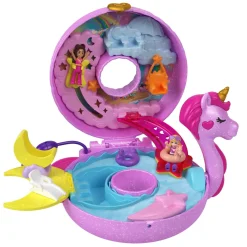 Polly Pocket Cofanetto Unicorno Avventura Sull'Isola Dei Cristalli