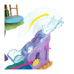 Polly Pocket Pollyville Casa Sull'Albero Dei Cuccioli, Playset A 5 Piani, 15+ Pezzi Gioco: 2 Bambole, Veicolo, 4 Animali E Accessori, Giocattolo Per Bambini 4+ Anni