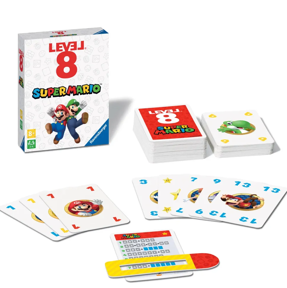 Ravenburger Level 8 Super Mario, Gioco Di Carte Per Tutta La Famiglia, 8+ Anni