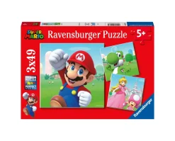 Ravensburger 3 Puzzle 49 Pezzi Super Mario