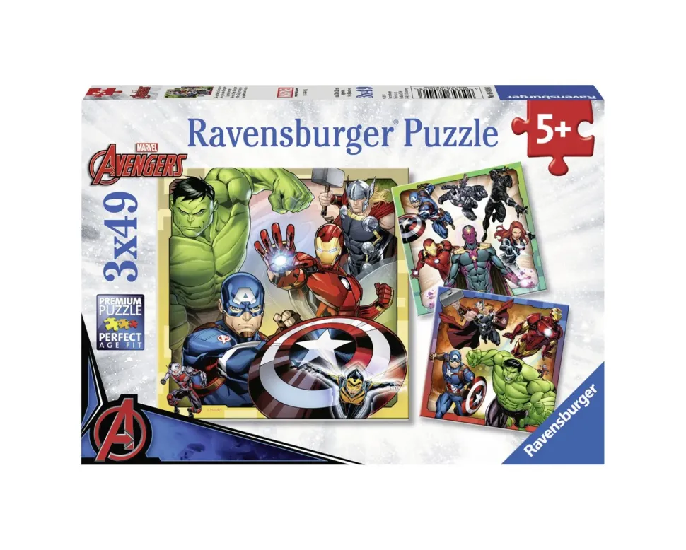 Ravensburger 3 Puzzle 49 Pezzi Avengers