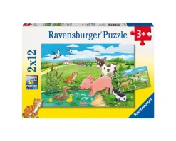 Ravensburger 2 Puzzle 12 Pezzi Fattoria