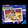 Ravensburger Creart Per Bambini, Kit Per Dipingere Con I Numeri, 11+, Serie D, Tigre