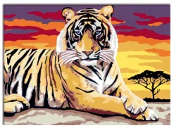 Ravensburger Creart Per Bambini, Kit Per Dipingere Con I Numeri, 11+, Serie D, Tigre