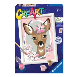 Ravensburger Creart Per Bambini, Kit Per Dipingere Con I Numeri, 7+, Serie E, Bambi