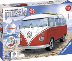 Ravensburger 3D Puzzle Camper Volkswagen T1, 162 Pezzi, 8+ Anni