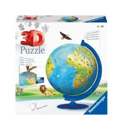 Ravensburger 3D Puzzle Globo, 180 Pezzi, 6+ Anni