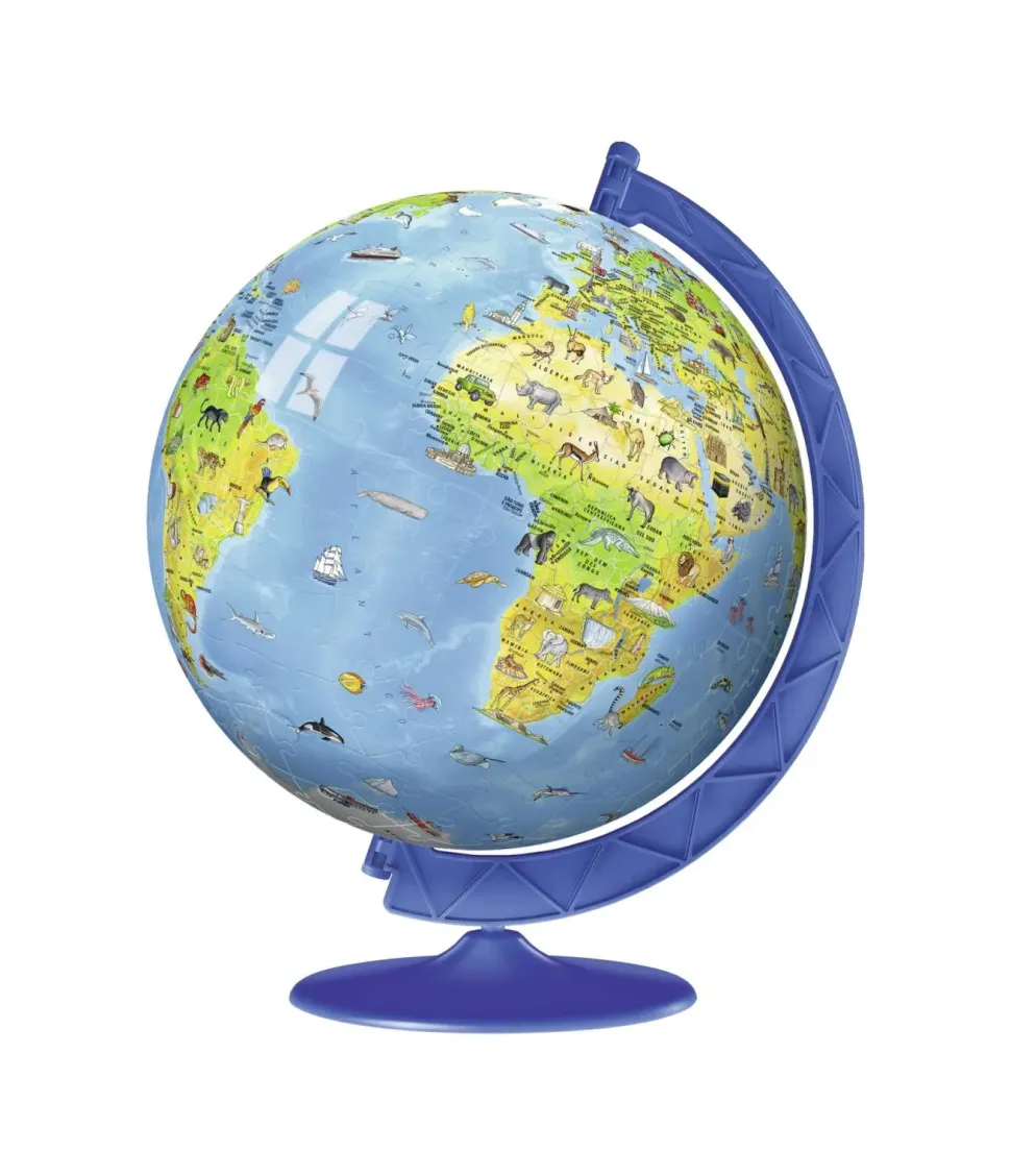 Ravensburger 3D Puzzle Globo, 180 Pezzi, 6+ Anni