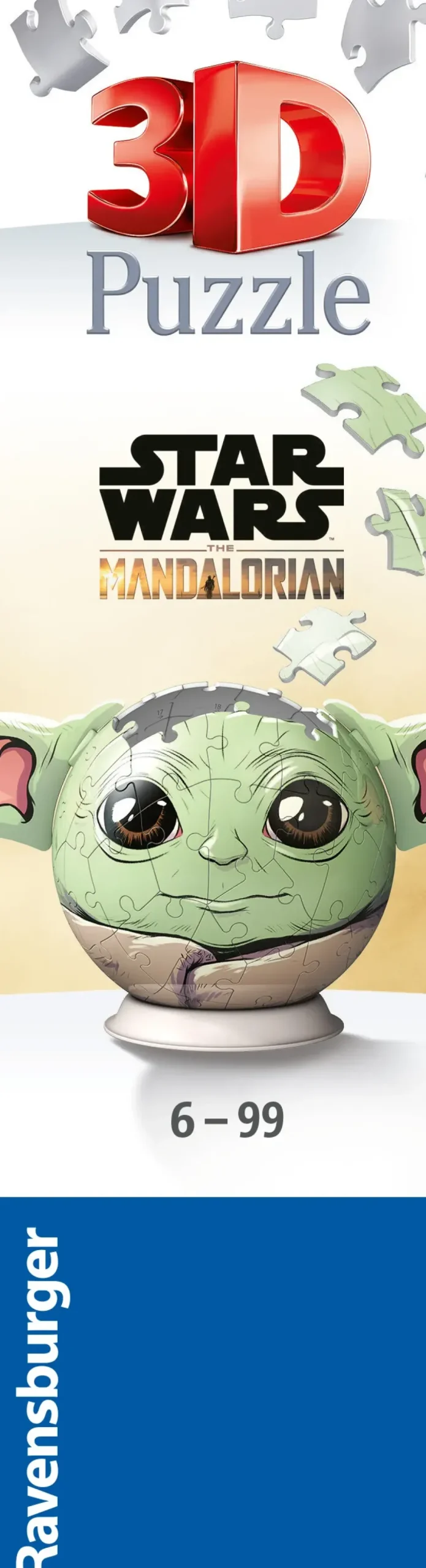 Ravensburger 3D Puzzle Grogu Con Le Orecchie, 72 Pezzi, 6+ Anni