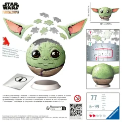 Ravensburger 3D Puzzle Grogu Con Le Orecchie, 72 Pezzi, 6+ Anni