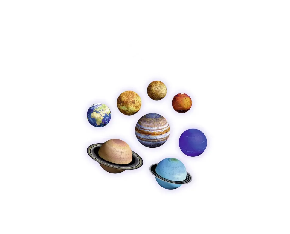 Ravensburger 3D Puzzle Il Sistema Planetario, 540 Pezzi, 6+ Anni