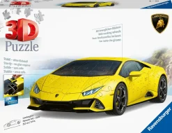 Ravensburger 3D Puzzle Lamborghini Huracan Evo Gialla, 108 Pezzi, 8+ Anni