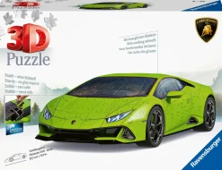 Ravensburger 3D Puzzle Lamborghini Huracan Evo Verde, 108 Pezzi, 8+ Anni