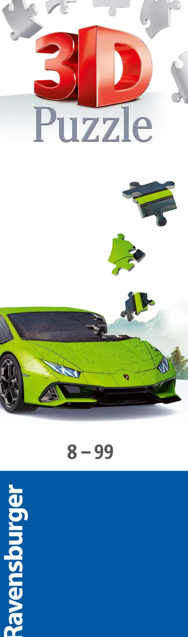 Ravensburger 3D Puzzle Lamborghini Huracan Evo Verde, 108 Pezzi, 8+ Anni