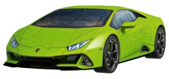 Ravensburger 3D Puzzle Lamborghini Huracan Evo Verde, 108 Pezzi, 8+ Anni