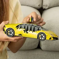 Ravensburger 3D Puzzle Lamborghini Huracan Evo Verde, 108 Pezzi, 8+ Anni