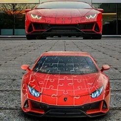Ravensburger 3D Puzzle Lamborghini Huracan Evo Verde, 108 Pezzi, 8+ Anni