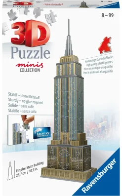 Ravensburger 3D Puzzle Mini Empire State Building, 54 Pezzi, 8 Anni
