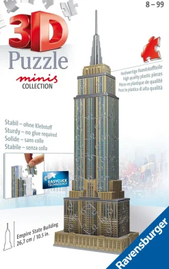 Ravensburger 3D Puzzle Mini Empire State Building, 54 Pezzi, 8 Anni