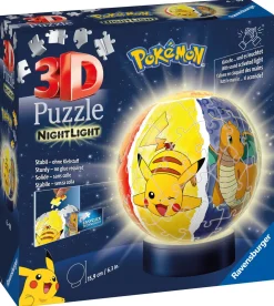 Ravensburger 3D Puzzle Nightlamp Pokemon, Night Lamp, 72 Pezzi, 6+ Anni