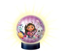 Ravensburger 3D Puzzle Nightlamp Gabby'S Dollhouse, Night Lamp, 72 Pezzi, 6+ Anni