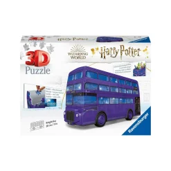 Ravensburger 3D Puzzle Nottetempo, Bus Harry Potter, 216 Pezzi, 8+ Anni