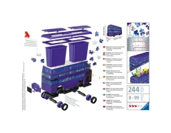 Ravensburger 3D Puzzle Nottetempo, Bus Harry Potter, 216 Pezzi, 8+ Anni