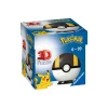 Ravensburger 3D Puzzle Pokemon Pokeball Nera E Gialla, 54 Pezzi, 6+ Anni