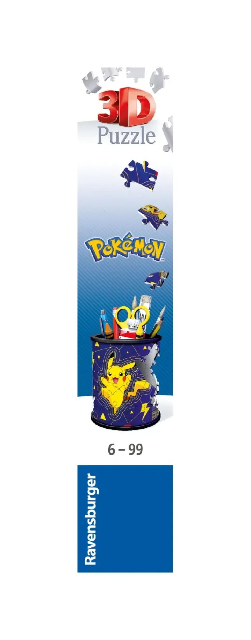Ravensburger 3D Puzzle Portapenne Pokemon, 54 Pezzi, 6+ Anni
