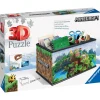 Ravensburger 3D Puzzle Storage Box Minecraft, 216 Pezzi, 8+ Anni