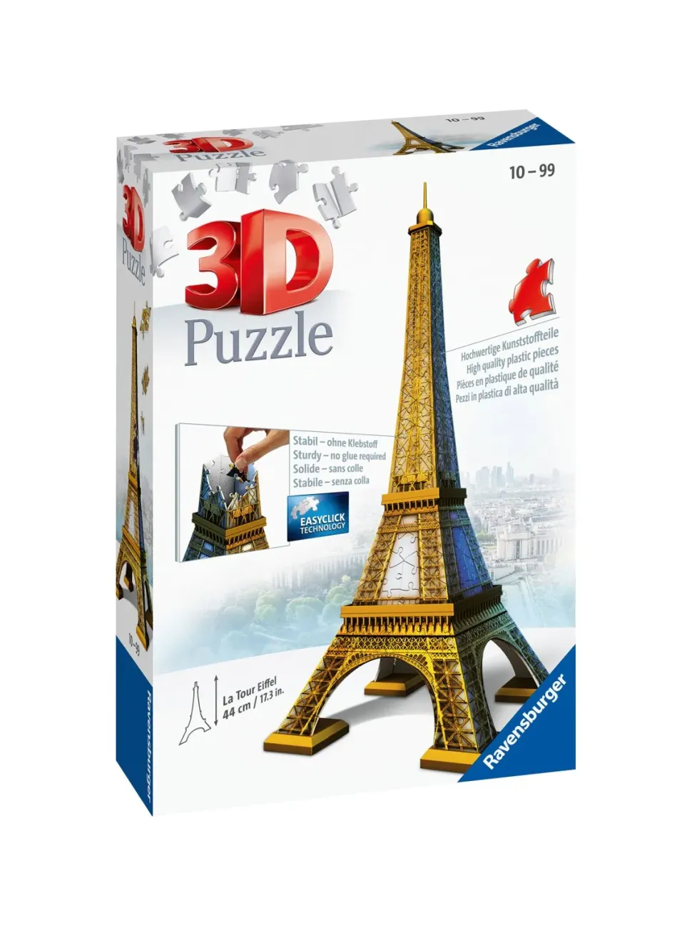 Ravensburger 3D Puzzle Tour Eiffel, Parigi, 216 Pezzi, 10+ Anni