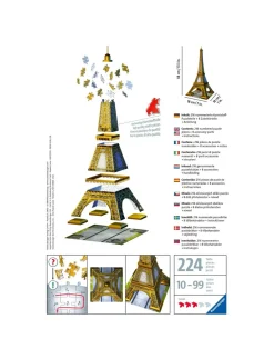 Ravensburger 3D Puzzle Tour Eiffel, Parigi, 216 Pezzi, 10+ Anni