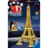 Ravensburger 3D Puzzle Tour Eiffel Night Edition, Parigi, 216 Pezzi, 10+ Anni