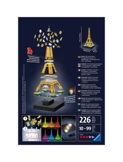Ravensburger 3D Puzzle Tour Eiffel Night Edition, Parigi, 216 Pezzi, 10+ Anni