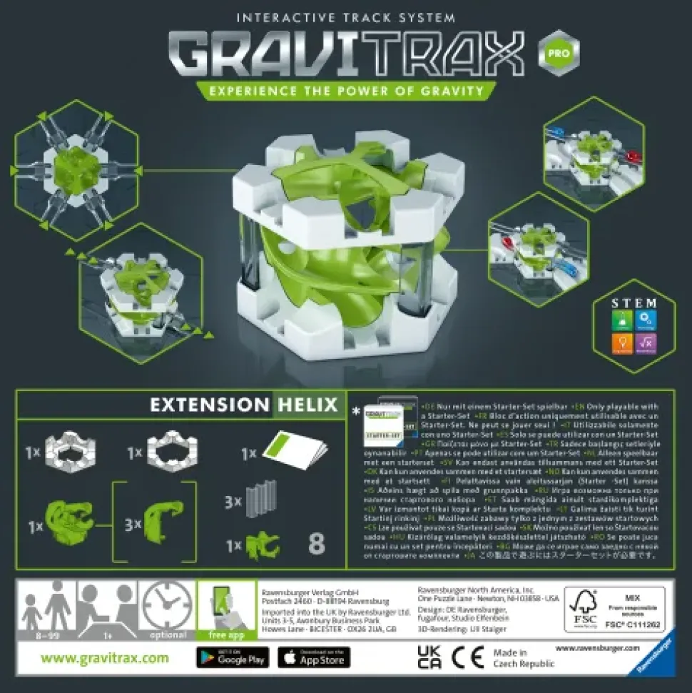 Ravensburger Gravitrax Professional Helix, Gioco Innovativo Ed Educativo Stem, 8+, Accessorio