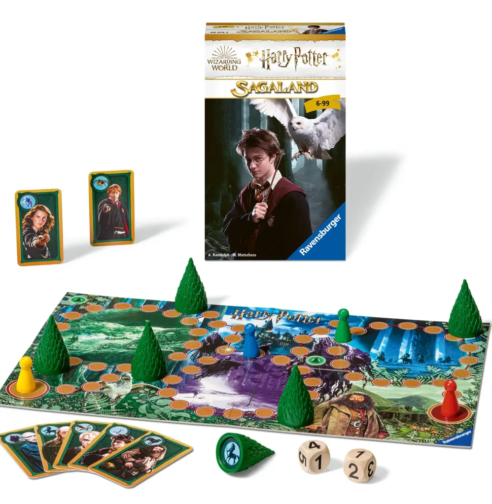 Ravensburger Harry Potter Sagaland Travel, Gioco Da Tavolo Tascabile, 2-4 Giocatori, 6+ Anni