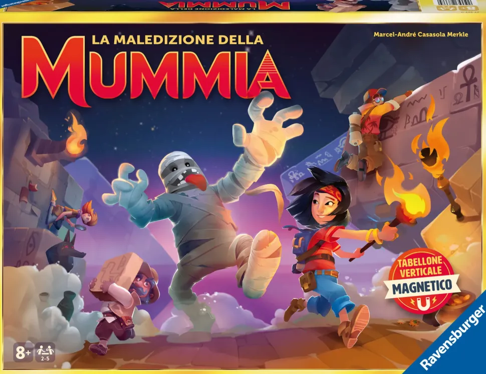 Ravensburger La Maledizione Della Mummia, Gioco Da Tavolo, Gioco In Scatola Per Tutta La Famiglia, Da 2 A 5 Giocatori, 8+ Anni
