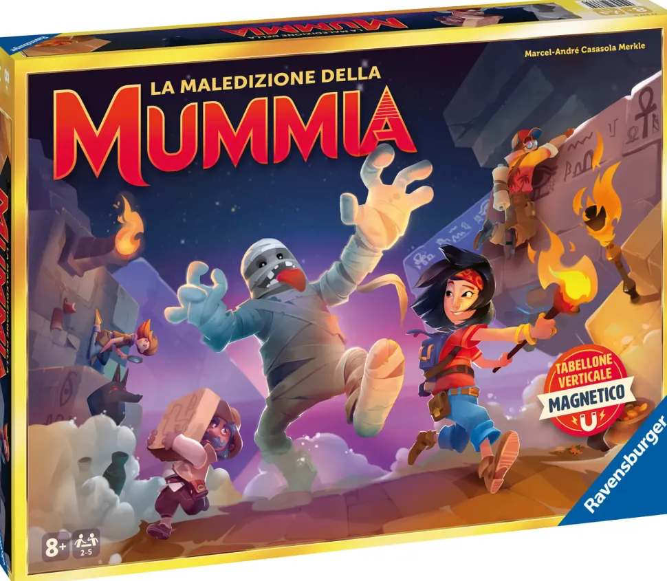 Ravensburger La Maledizione Della Mummia, Gioco Da Tavolo, Gioco In Scatola Per Tutta La Famiglia, Da 2 A 5 Giocatori, 8+ Anni