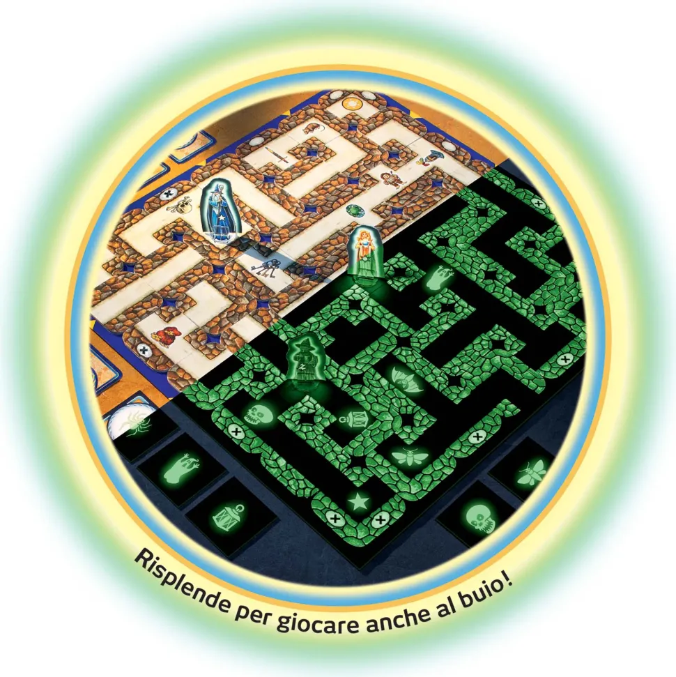 Ravensburger Labirinto Magico Glow In The Dark, Gioco Da Tavolo, Da 2 A 4 Giocatori, 7+ Anni